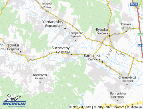 Mappa MICHELIN Sucheveny - ViaMichelin