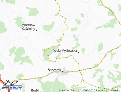 MICHELIN-Landkarte Chojniak - ViaMichelin