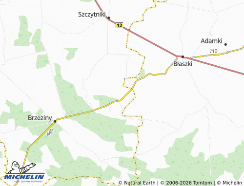 MICHELIN Sobiesęki map - ViaMichelin
