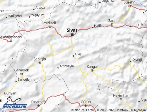 Carte MICHELIN Ulaş - ViaMichelin