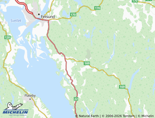 MICHELIN-Landkarte Fjellsrud - ViaMichelin