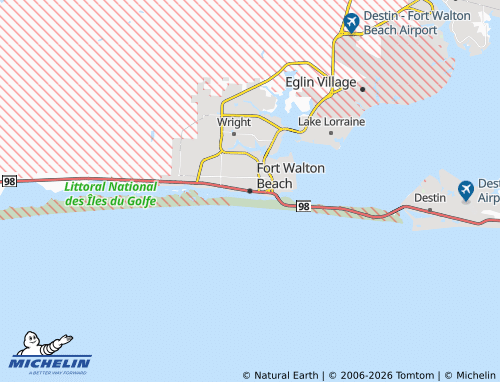 Carte MICHELIN Fort Walton Beach - ViaMichelin