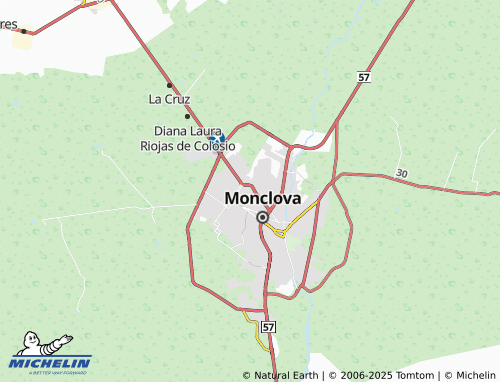 MICHELIN 10 de Mayo map - ViaMichelin