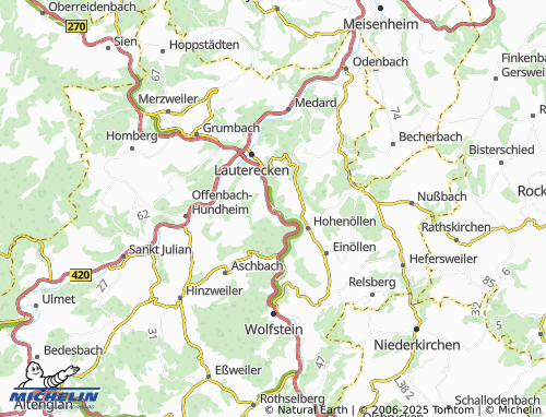 MICHELIN Heinzenhausen map - ViaMichelin