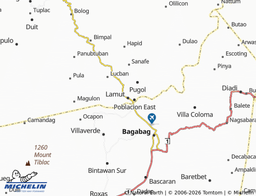 MICHELIN Lamut map - ViaMichelin