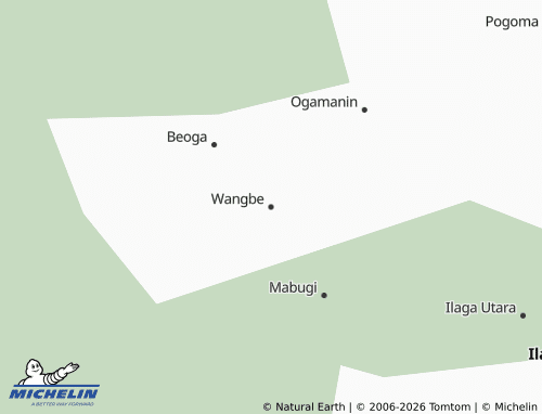 MICHELIN Wangbe map - ViaMichelin