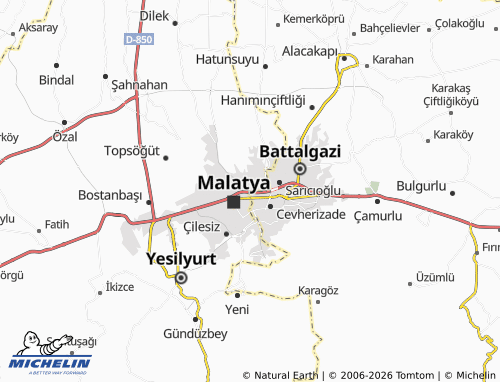 Mapa MICHELIN Çavuşoğlu - ViaMichelin