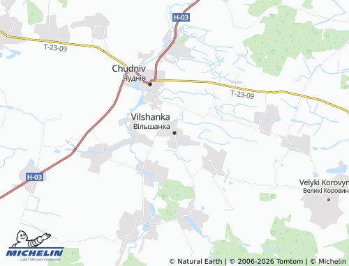Mapa MICHELIN Vilshanka - ViaMichelin