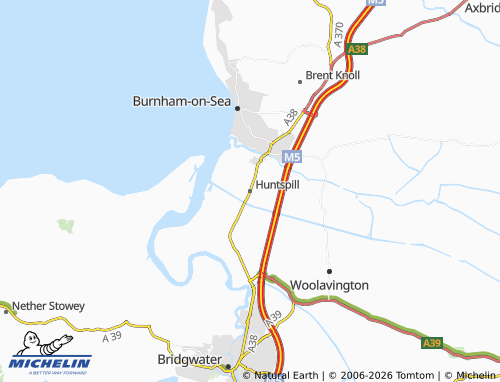 MICHELIN Huntspill map - ViaMichelin