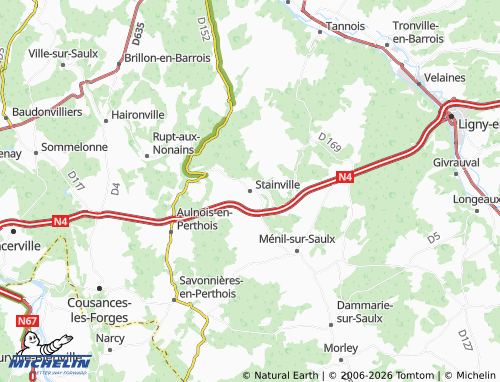 MICHELIN Stainville map - ViaMichelin