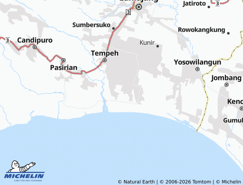 MICHELIN Pandanwangi map - ViaMichelin