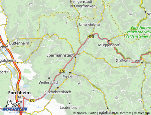 Mappa MICHELIN Ebermannstadt - ViaMichelin