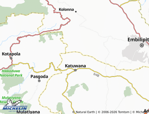 Mapa MICHELIN Udawelmulla - ViaMichelin