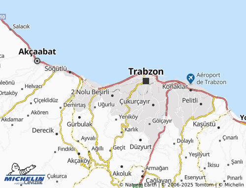 MICHELIN Aydınlıkevler map - ViaMichelin