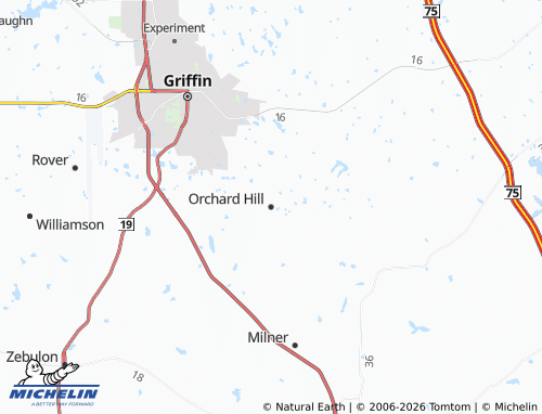 Carte MICHELIN Orchard Hill - ViaMichelin