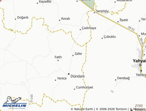 MICHELIN-Landkarte Zafer - ViaMichelin