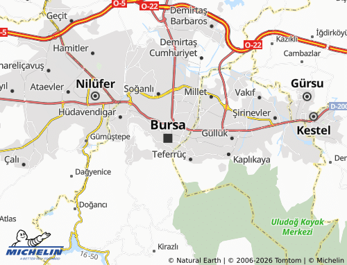 MICHELIN Doğanbey map - ViaMichelin