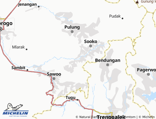 MICHELIN Ngadirojo map - ViaMichelin