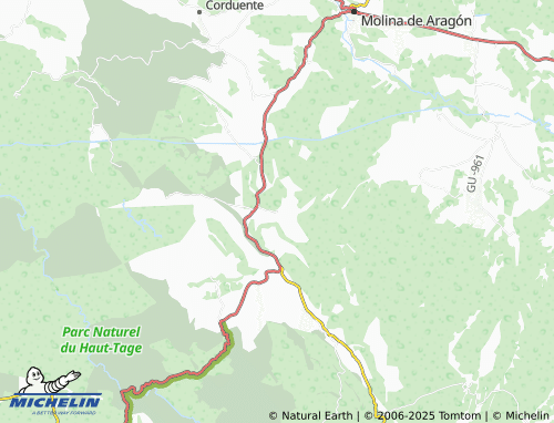 MICHELIN Tierzo map - ViaMichelin
