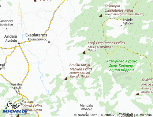 MICHELIN Theodorakeio map - ViaMichelin