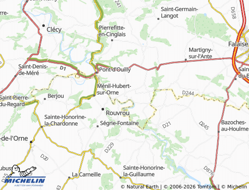 MICHELIN Le Mesnil-Villement map - ViaMichelin
