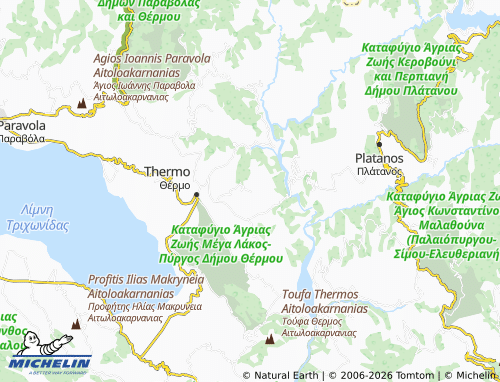 MICHELIN Chrysovitsa map - ViaMichelin