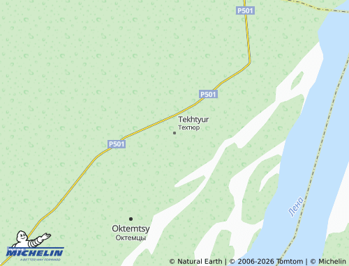 MICHELIN-Landkarte Tekhtyur - ViaMichelin