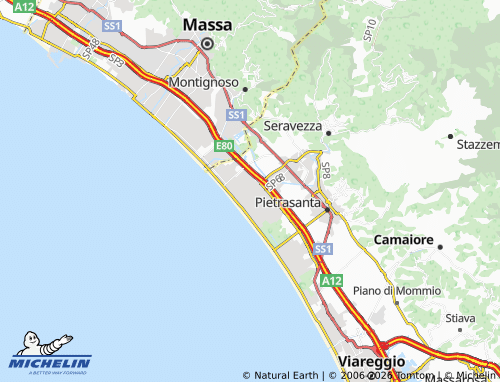 Mapa MICHELIN Forte Dei Marmi - ViaMichelin