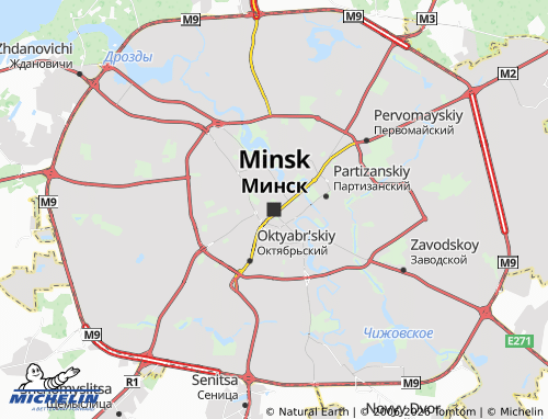 MICHELIN-Landkarte Minsk - ViaMichelin