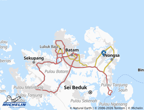 Mapa MICHELIN Batam - ViaMichelin