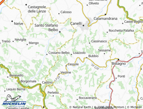 Mapa MICHELIN Loazzolo - ViaMichelin