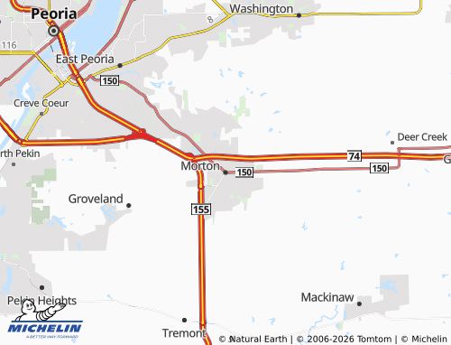 Mapa MICHELIN Morton - ViaMichelin