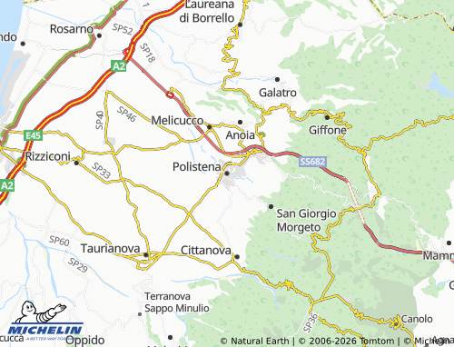 Mappa MICHELIN Polistena - ViaMichelin
