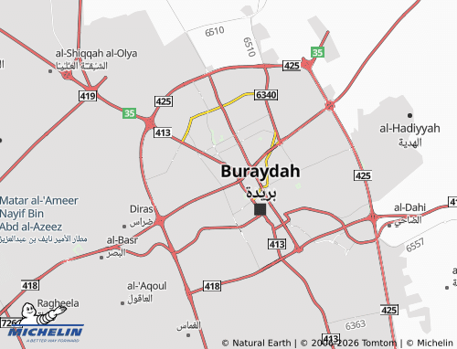 MICHELIN-Landkarte al-Zahrah - ViaMichelin