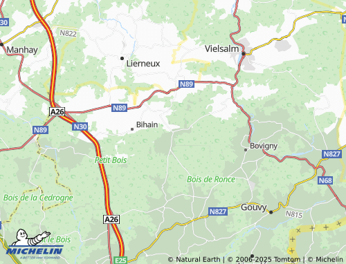 MICHELIN Petite Langlire map - ViaMichelin