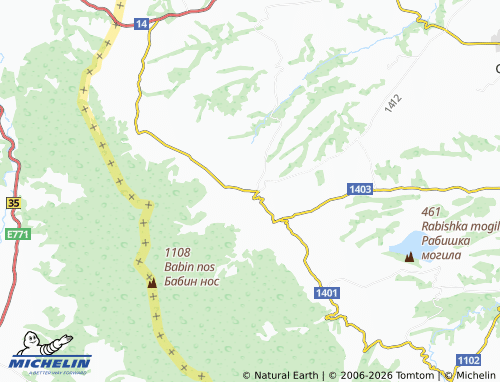MICHELIN-Landkarte Rakovitsa - ViaMichelin