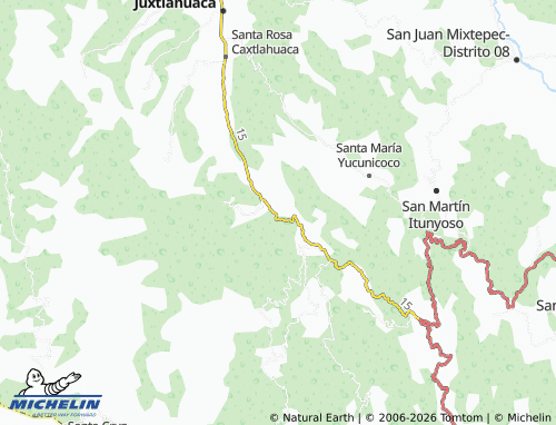 MICHELIN Agua Fría Copala map - ViaMichelin