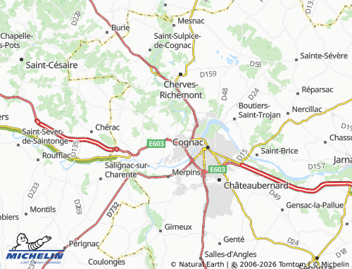 Mapa MICHELIN Javrezac - ViaMichelin