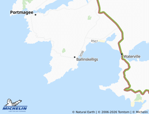 MICHELIN-Landkarte Ballinskelligs - ViaMichelin