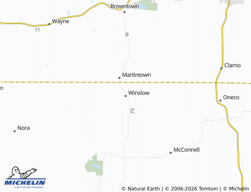 Mappa MICHELIN Winslow - ViaMichelin