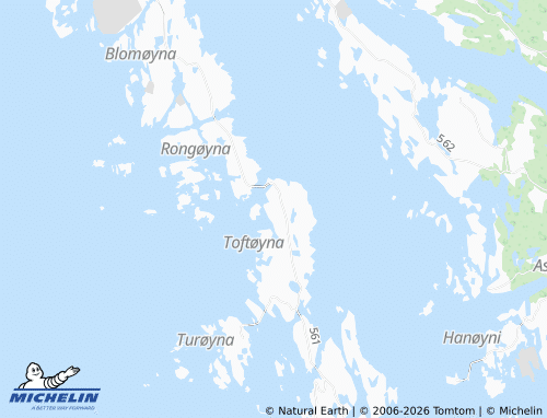 MICHELIN Torsteinsvik map - ViaMichelin