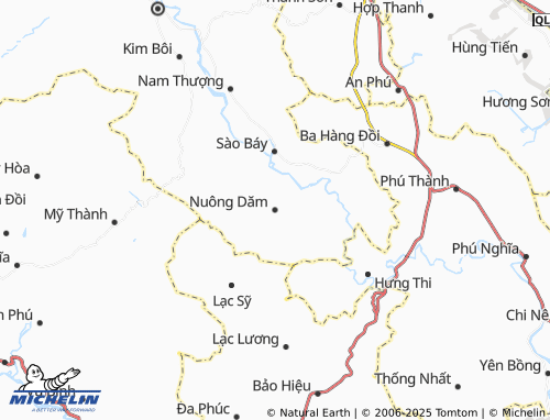 MICHELIN Nuông Dăm map - ViaMichelin