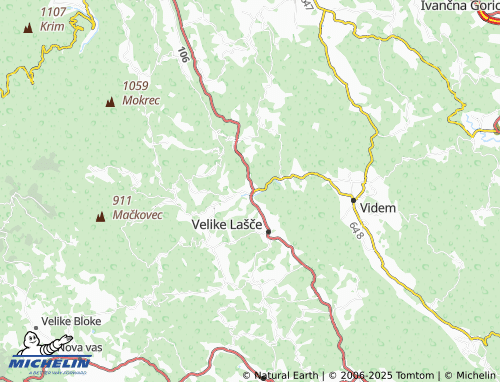 MICHELIN Rašica map - ViaMichelin