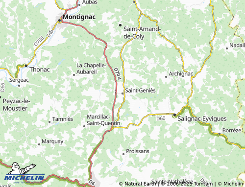 MICHELIN Saint-Geniès map - ViaMichelin