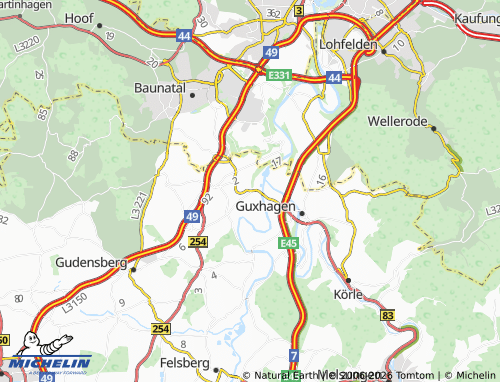 MICHELIN Grifte map - ViaMichelin