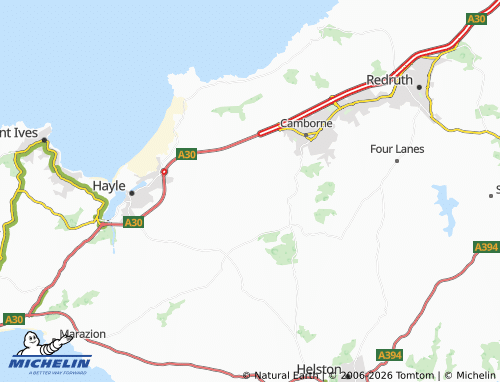 Mapa MICHELIN Carnhell Green - ViaMichelin