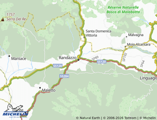 MICHELIN Randazzo map - ViaMichelin