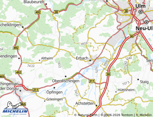 Mapa MICHELIN Bach - ViaMichelin