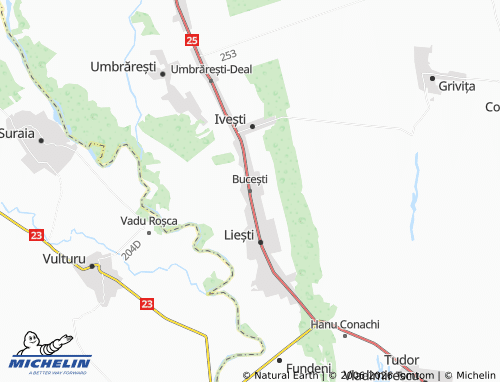 Mappa MICHELIN Bucești - ViaMichelin