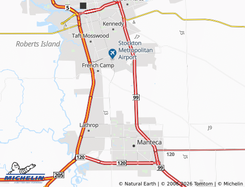 Mappa MICHELIN Manteca Junction - ViaMichelin